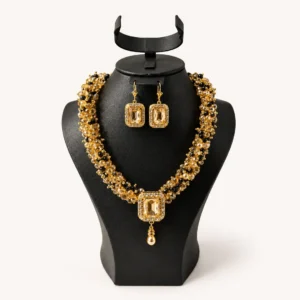 Parure Cristal Dore