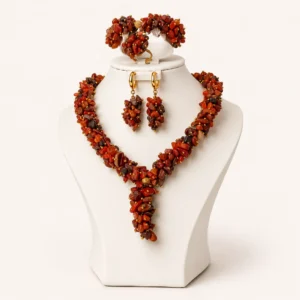 Parure Jaspe Marron