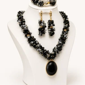 Parure Jaspe Noir