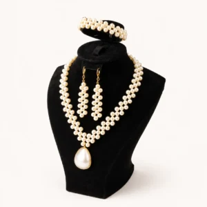 Parure Perles Pendentif