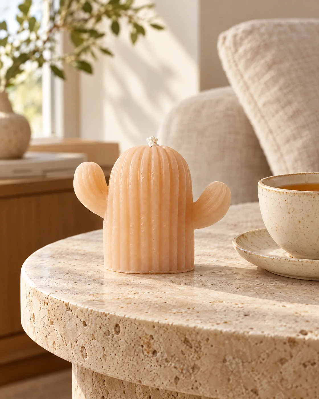 Bougie cactus — dans la maison