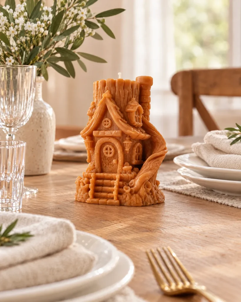 Enchanted cottage candle — styled