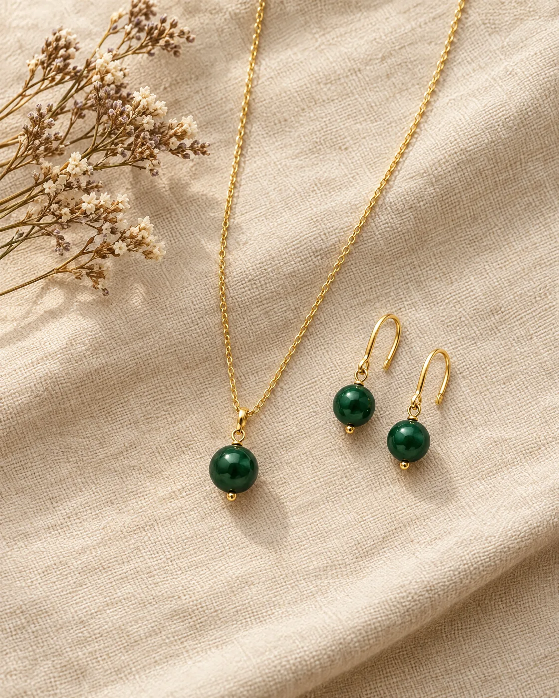 Parure jade — mise en valeur