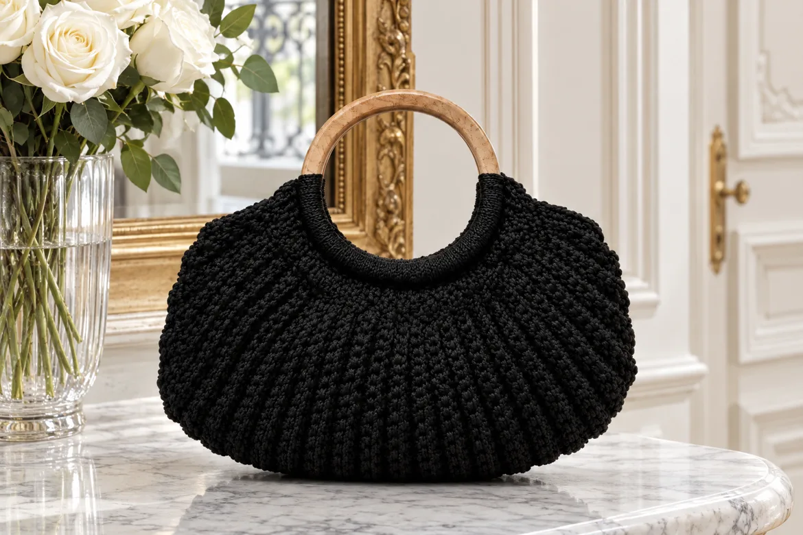 Sac demi-lune au crochet — détail
