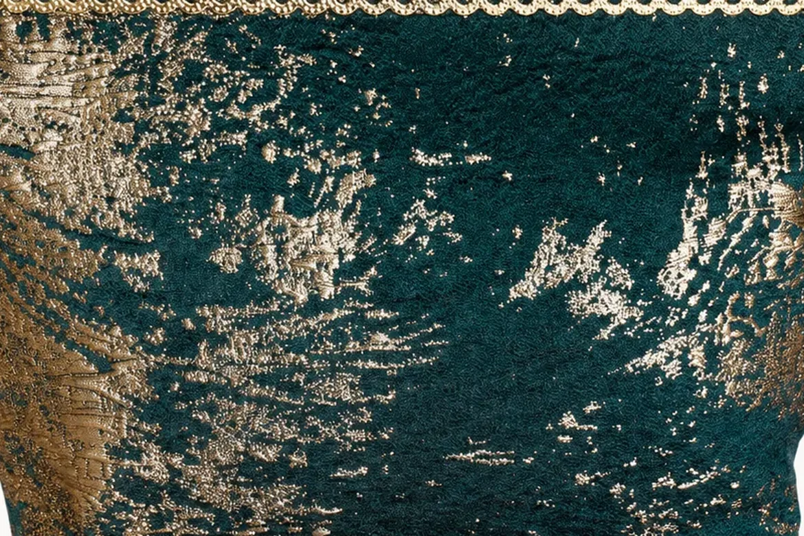 Sac de soirée métallisé — détail