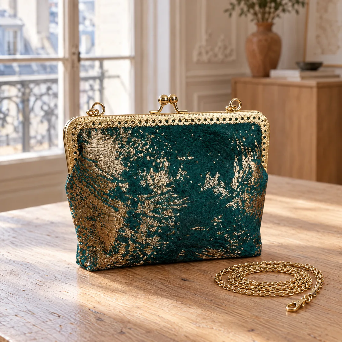 Sac de soirée métallisé — à l’atelier