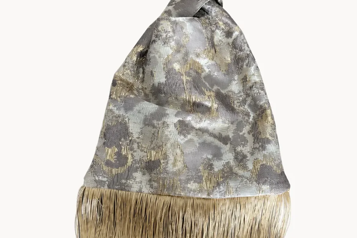 Sac en tissu effet marbré — détail