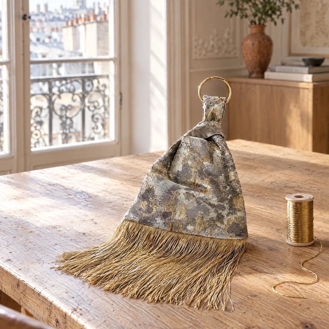 Sac en tissu effet marbré — à l’atelier